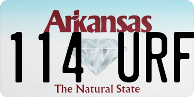 AR license plate 114URF