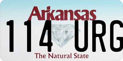 AR license plate 114URG