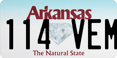AR license plate 114VEM