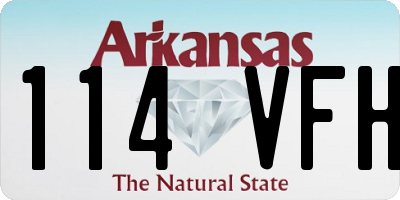 AR license plate 114VFH