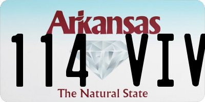 AR license plate 114VIV