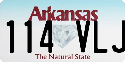 AR license plate 114VLJ