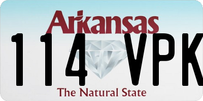 AR license plate 114VPK