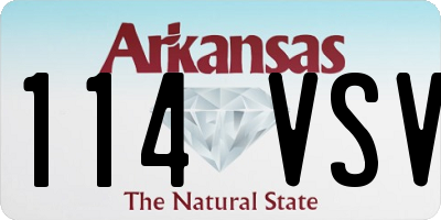 AR license plate 114VSV