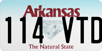 AR license plate 114VTD