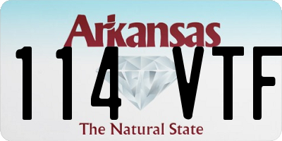 AR license plate 114VTF