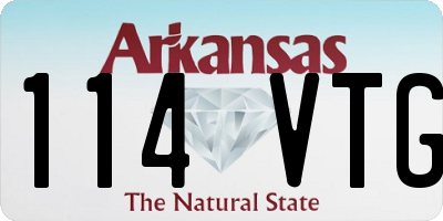 AR license plate 114VTG