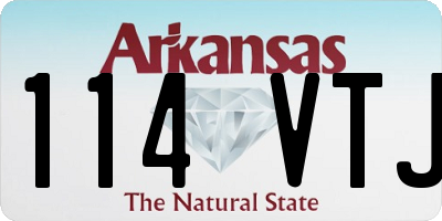 AR license plate 114VTJ