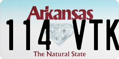 AR license plate 114VTK