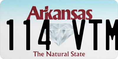 AR license plate 114VTM