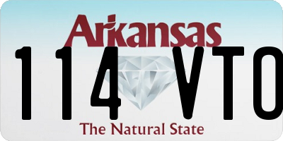 AR license plate 114VTO