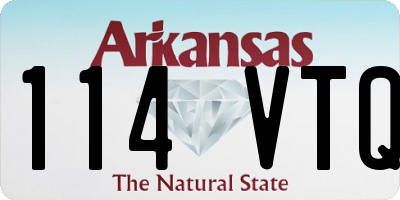 AR license plate 114VTQ