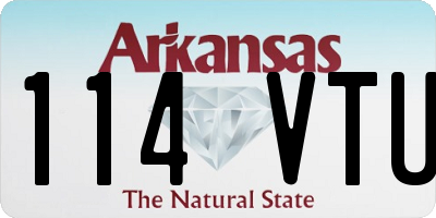 AR license plate 114VTU