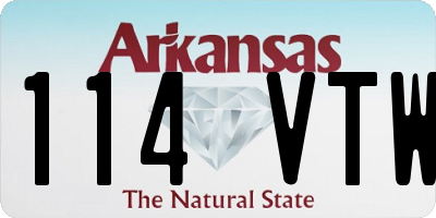AR license plate 114VTW