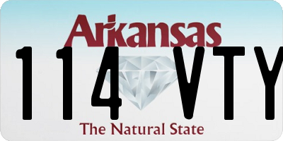 AR license plate 114VTY