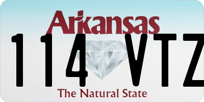 AR license plate 114VTZ