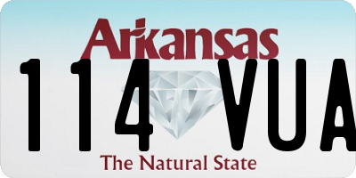 AR license plate 114VUA