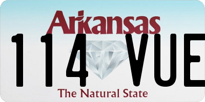 AR license plate 114VUE