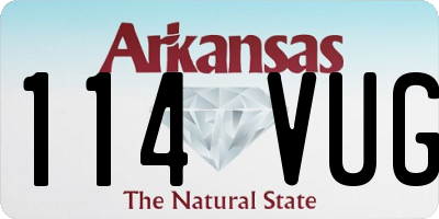 AR license plate 114VUG