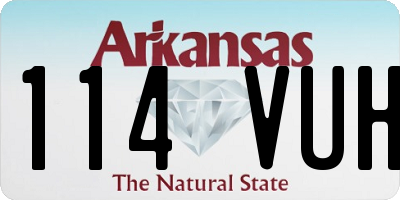 AR license plate 114VUH