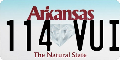 AR license plate 114VUI