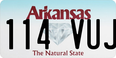 AR license plate 114VUJ