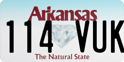 AR license plate 114VUK