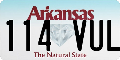 AR license plate 114VUL