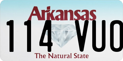 AR license plate 114VUO