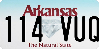 AR license plate 114VUQ