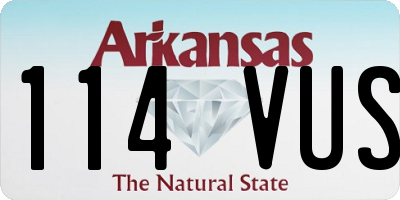 AR license plate 114VUS