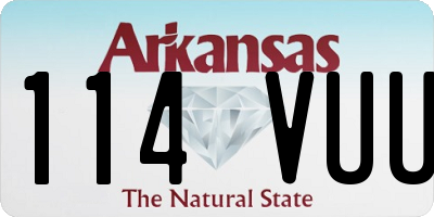 AR license plate 114VUU