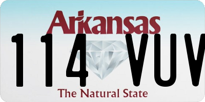 AR license plate 114VUV