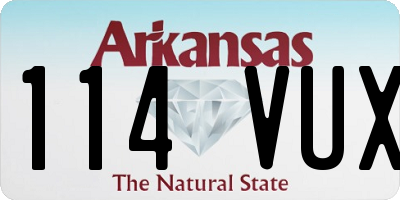 AR license plate 114VUX