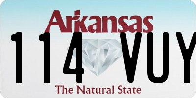 AR license plate 114VUY