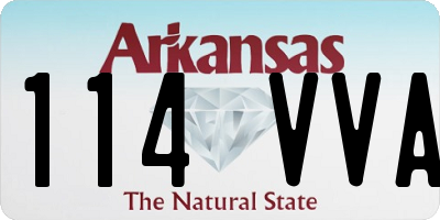 AR license plate 114VVA