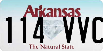 AR license plate 114VVC
