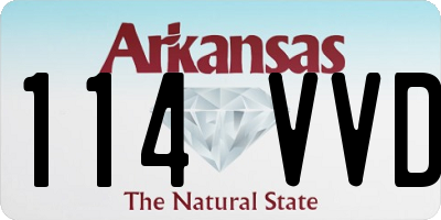 AR license plate 114VVD