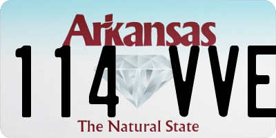 AR license plate 114VVE