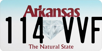 AR license plate 114VVF