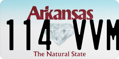 AR license plate 114VVM