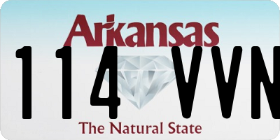 AR license plate 114VVN