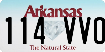 AR license plate 114VVO
