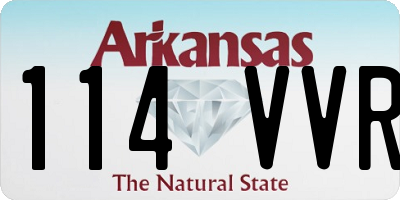 AR license plate 114VVR