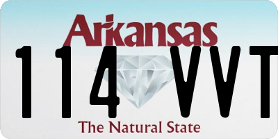 AR license plate 114VVT