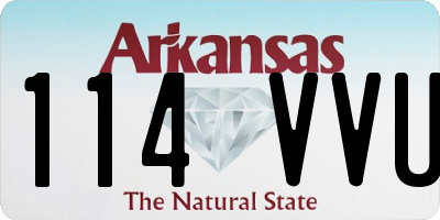AR license plate 114VVU