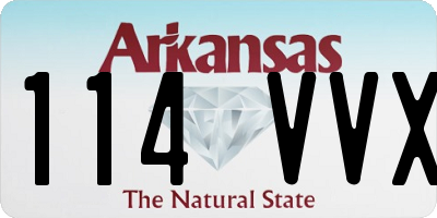 AR license plate 114VVX
