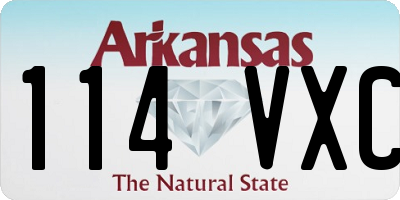 AR license plate 114VXC