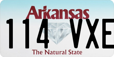 AR license plate 114VXE