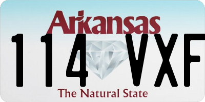 AR license plate 114VXF